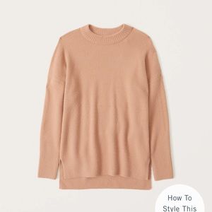 Abercrombie DreamLush Oversized Legging-Friendly Crew Sweater